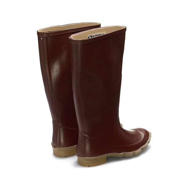 Superga 7266 Brown Rain Boots - Women's Shoes USA | US9245615